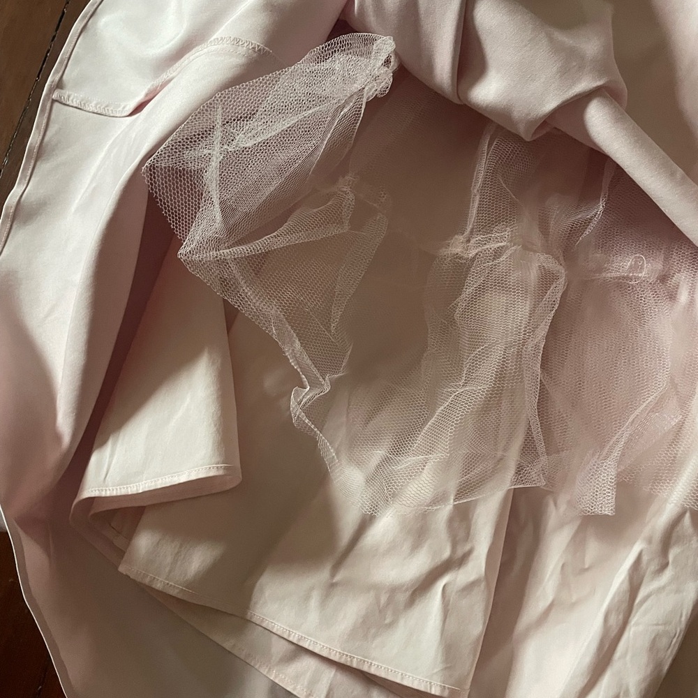 House of CB - Ballerina Pink A-line Midi Skirt - Picture 8 of 9